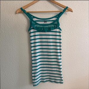 Y2K So Long Tank Top with Lace Detail